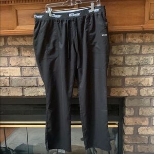 Womens black size xlp grey’s anatomy by barco scrub pants guc!!